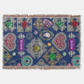 Prachtige Victoriaans juwelen Brooch Gemstone Coll Deken (Voorkant)