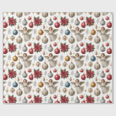 Prachtige Victoriaans kerstversieringen Cadeaupapier (Vlak)