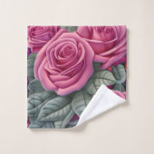 Prachtige Victoriaans Pastel Roze Roze Print Bad Handdoek (Wasdoekje)