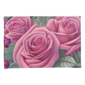 Prachtige Victoriaans Pastel Roze Roze Print Kussensloop (Voorkant-Rechts)