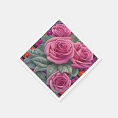 Prachtige Victoriaans Pastel Roze Roze Print Servet (Hoek)