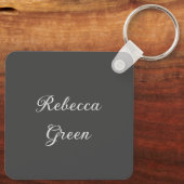 Prachtige Victoriaans Pastel Roze Roze Print Sleutelhanger (Achterkant)