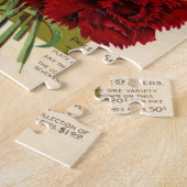 Prachtige Victoriaans perzikenbakken van Floral Se Legpuzzel (Zijkant)