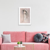 Prachtige Victoriaans vrouw in Pet Canvas Afdruk (Insitu (Woonkamer))