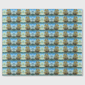 prachtige vierdimensionale scheepsafdruk cadeaupapier (Vlak)