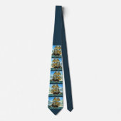 prachtige vierdimensionale scheepsafdruk stropdas (Voorkant)