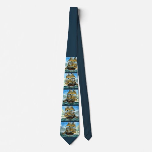prachtige vierdimensionale scheepsafdruk stropdas (Voorkant)