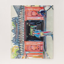 Prachtige Vietnamese Asia Japanse brug Artwork