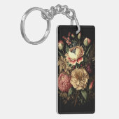Prachtige vintage bloemstuk  sleutelhanger (Voorkant Links)