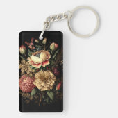 Prachtige vintage bloemstuk  sleutelhanger (achterkant)