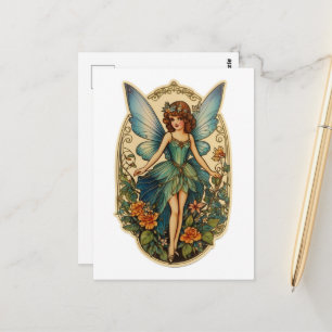 Prachtige vintage fee briefkaart