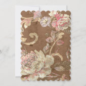 Prachtige Vintage Floral Vrijgezellenfeest Kaart (Achterkant)