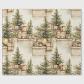 Prachtige vintage kerst cadeaupapier (Vlak)