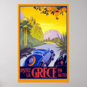 Prachtige Vintage Travel Poster van Griekenland (Voorkant)