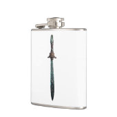 Prachtige Vinyl Wrapped Flask met bedrukte oude Heupfles (Links)