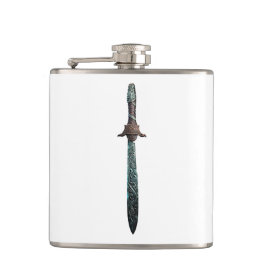Prachtige Vinyl Wrapped Flask met bedrukte oude Heupfles