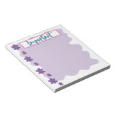 Prachtige Violetten Belangrijk Notitieblok (Schuin)