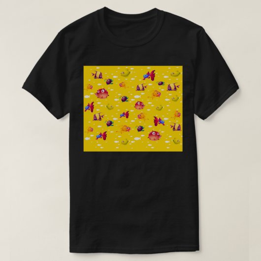 prachtige visbehang t-shirt (Design voorkant)