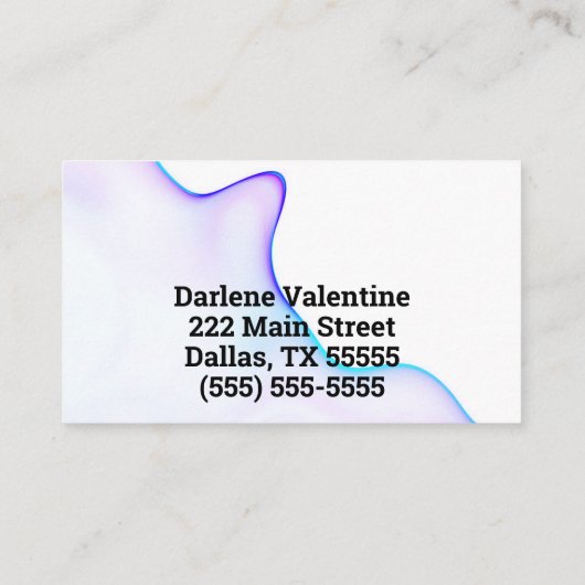 Prachtige visitekaartjes (Achterkant)