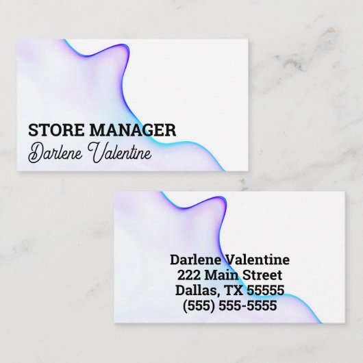 Prachtige visitekaartjes (Voorkant / Achterkant)