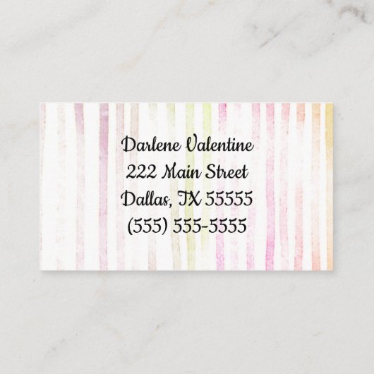 Prachtige visitekaartjes (Achterkant)