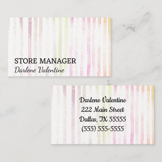 Prachtige visitekaartjes (Voorkant / Achterkant)