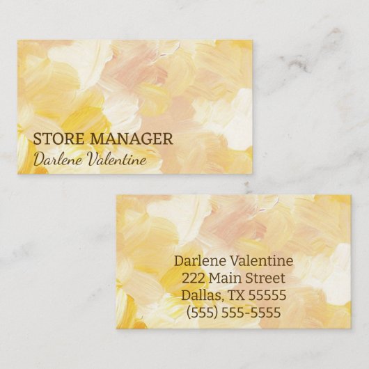 Prachtige visitekaartjes (Voorkant / Achterkant)