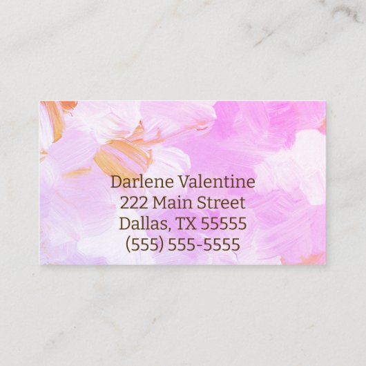 Prachtige visitekaartjes (Achterkant)