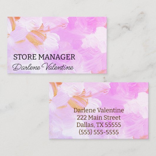 Prachtige visitekaartjes (Voorkant / Achterkant)