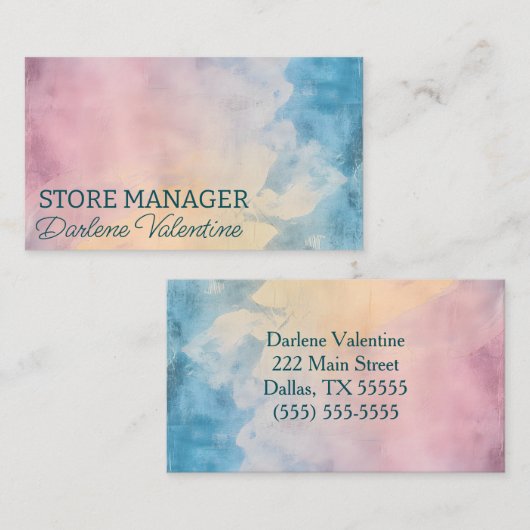 Prachtige visitekaartjes (Voorkant / Achterkant)