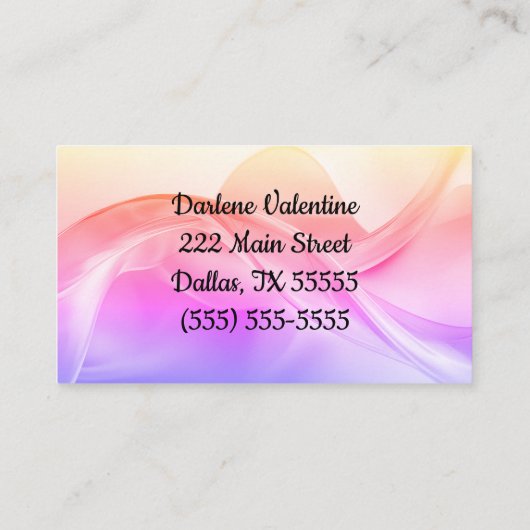 Prachtige visitekaartjes (Achterkant)