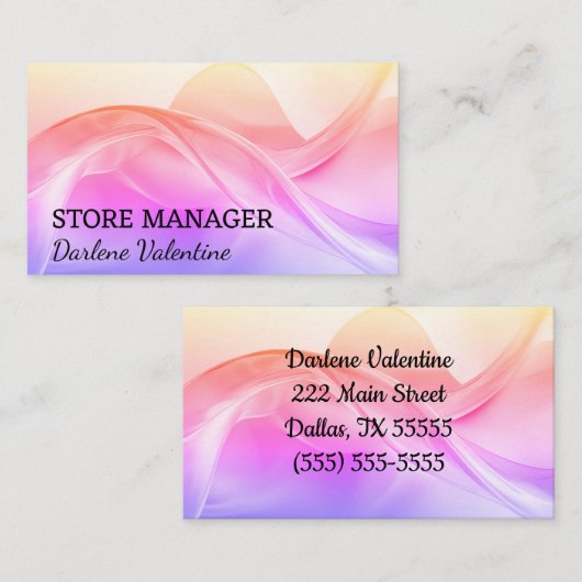 Prachtige visitekaartjes (Voorkant / Achterkant)