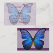Prachtige Visitekaartjes met blauw-morfovlinder (Voorkant / Achterkant)