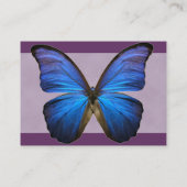 Prachtige Visitekaartjes met blauw-morfovlinder (Achterkant)