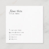 Prachtige Visitekaartjes rond het zwarte cirkelple (Achterkant)