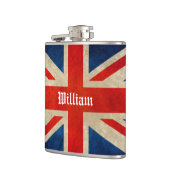 Prachtige Vlag van de Vlag van het VK - Douanenaa Heupfles (Links)