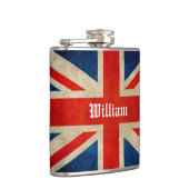 Prachtige Vlag van de Vlag van het VK - Douanenaa Heupfles (Rechts)