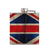 Prachtige Vlag van de Vlag van het VK - Douanenaa Heupfles (Achterkant)