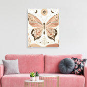 Prachtige vlinder canvas muurkunst afdruk (Insitu (Woonkamer))