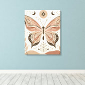 Prachtige vlinder canvas muurkunst afdruk (Insitu (Houten vloer))