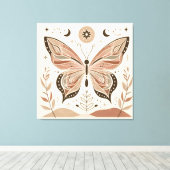 Prachtige vlinder canvas muurkunst afdruk (Insitu (Houten vloer))