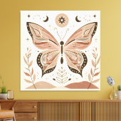 Prachtige vlinder canvas muurkunst afdruk (Insitu (Woonkamer))