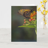 Prachtige vlinderdAfbeelding Wenskaart blanco Kaart (Gele Bloem)