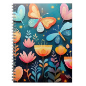 Prachtige vlindertuin notitieboek (Voorkant)