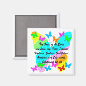 PRACHTIGE VLINDERVRUCHT VAN DE GEEST GALATEN MAGNEET (Voorkant / Achterkant)