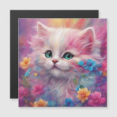 Prachtige, vloeiende witte kat (Voorkant / Achterkant)