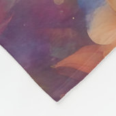 Prachtige, vloeiende witte kat fleece deken (Hoek)