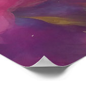 Prachtige, vloeiende witte kat poster (Hoek)