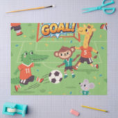 Prachtige Voetbal Dieren Tissuepapier (Craft)