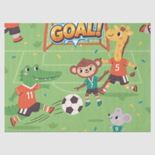 Prachtige Voetbal Dieren Tissuepapier
